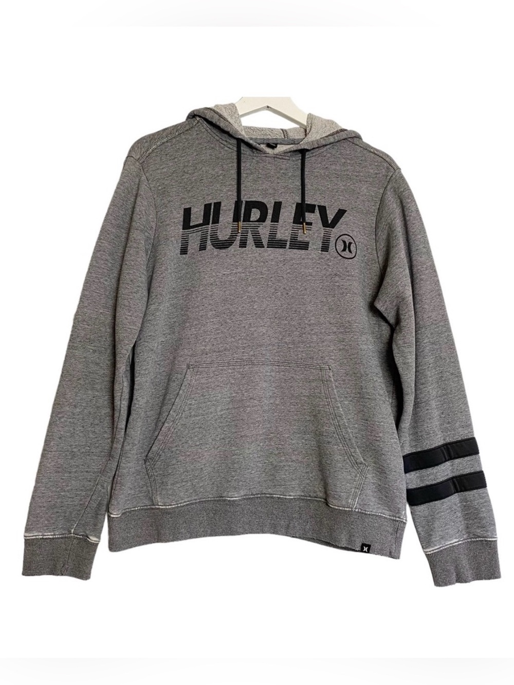 Hurley Gray Hoodie with Black Accents
